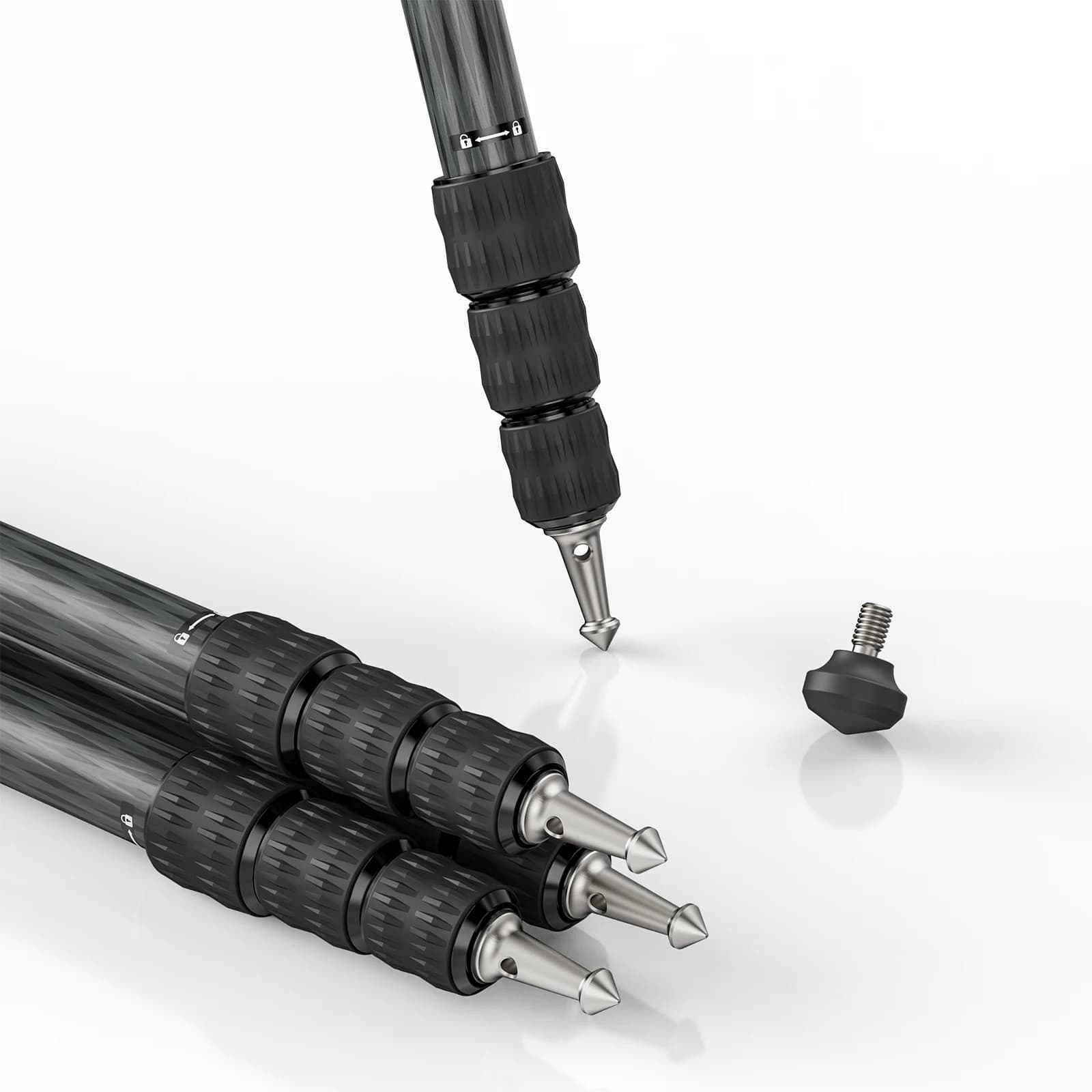 Trépied professionnel CX6 pour appareil photo reflex numérique, fibre de carbone, 10 couches, rotule
