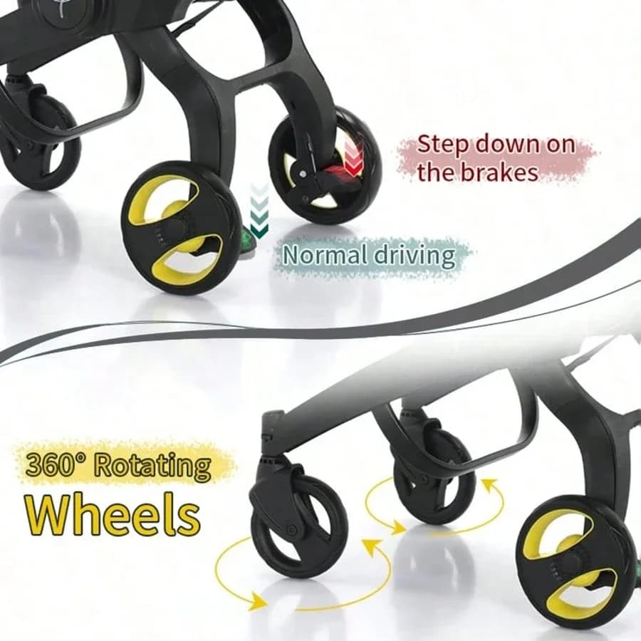 Poussette pour bébé |   Chariot pliable léger bidirectionnel |   Parfait pour les voyages et le shop