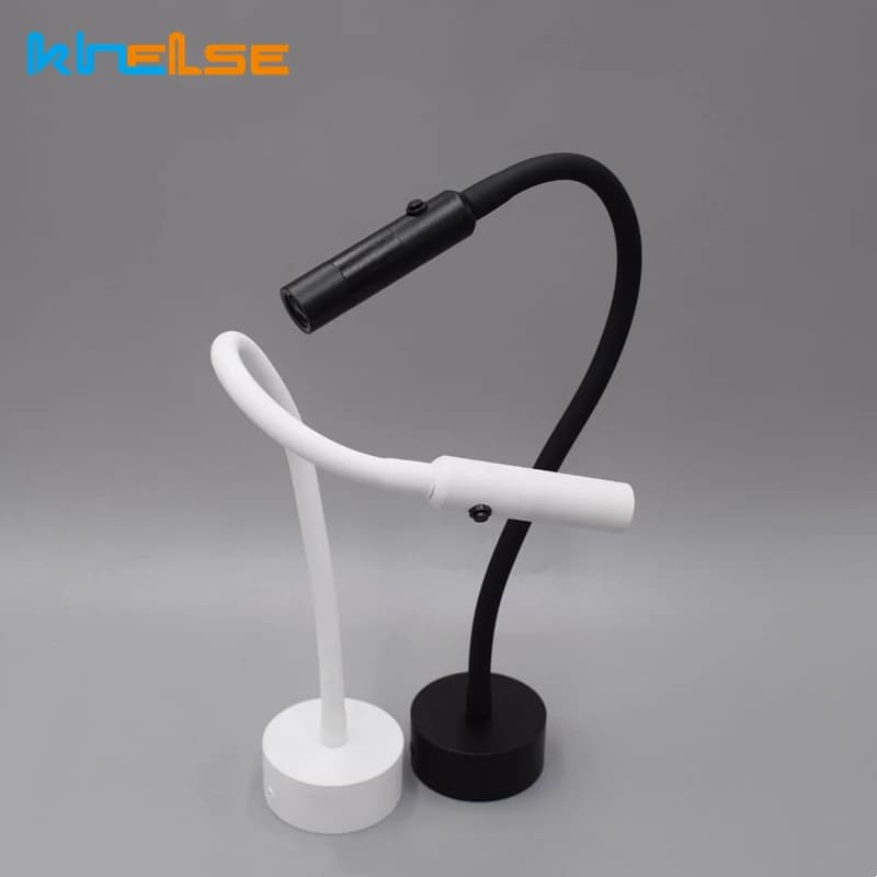 LED tuyau Flexible applique murale 1W 3W livre lecture étude lampe de chevet hôtel tête de lit Flexi