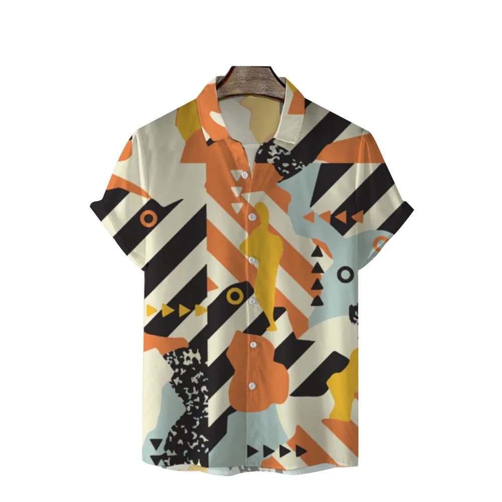 Chemise à fleurs hawaïennes pour hommes, cardigan abordable, revers décontracté, manches courtes, mi