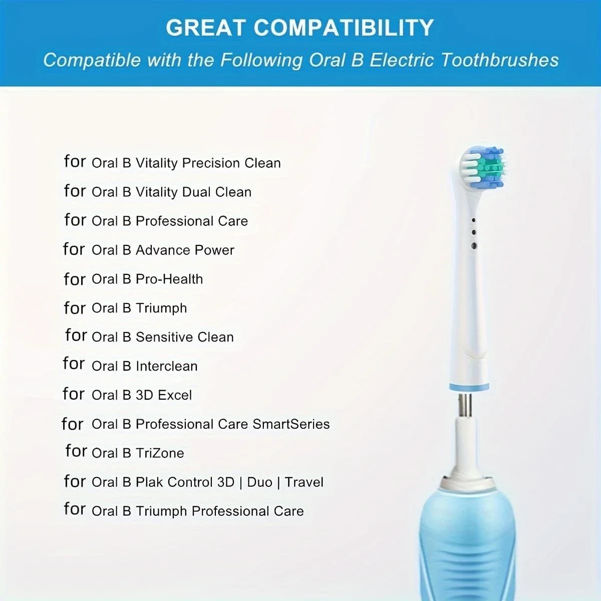 Têtes de brosse à dents de rechange, 4/12/16 pièces, compatibles avec oral-b Braun, têtes de brosse 