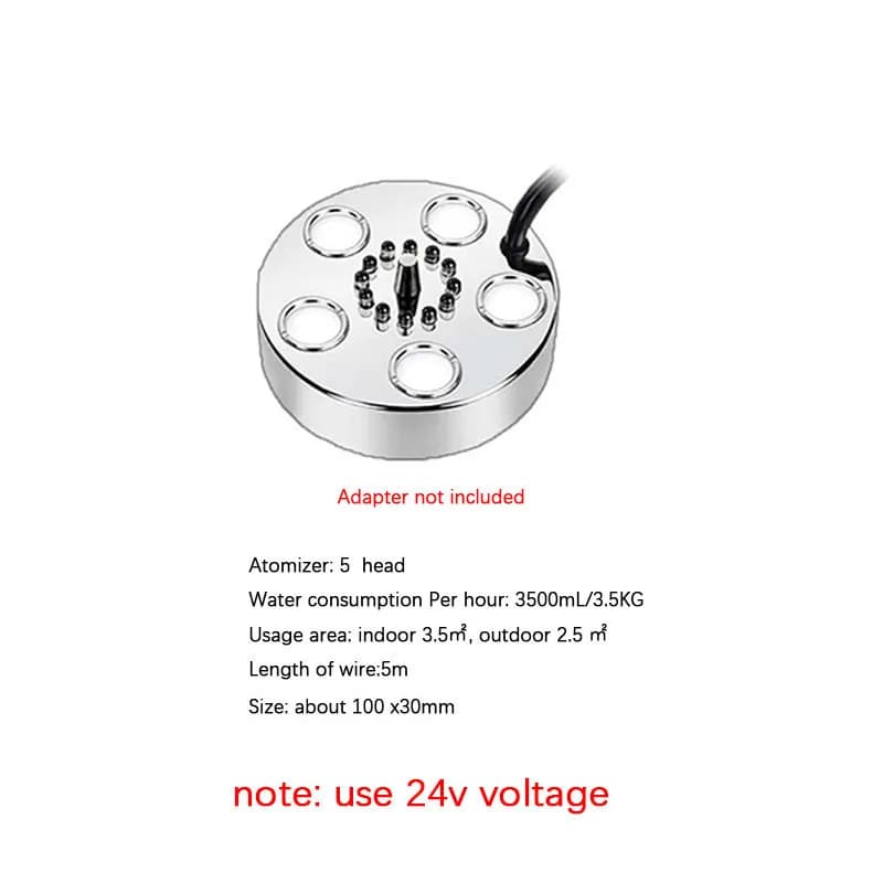 1/3/5 tête atomiseur lampe colorée humidificateur à ultrasons vaporisateur brumisateur fontaine d'ea