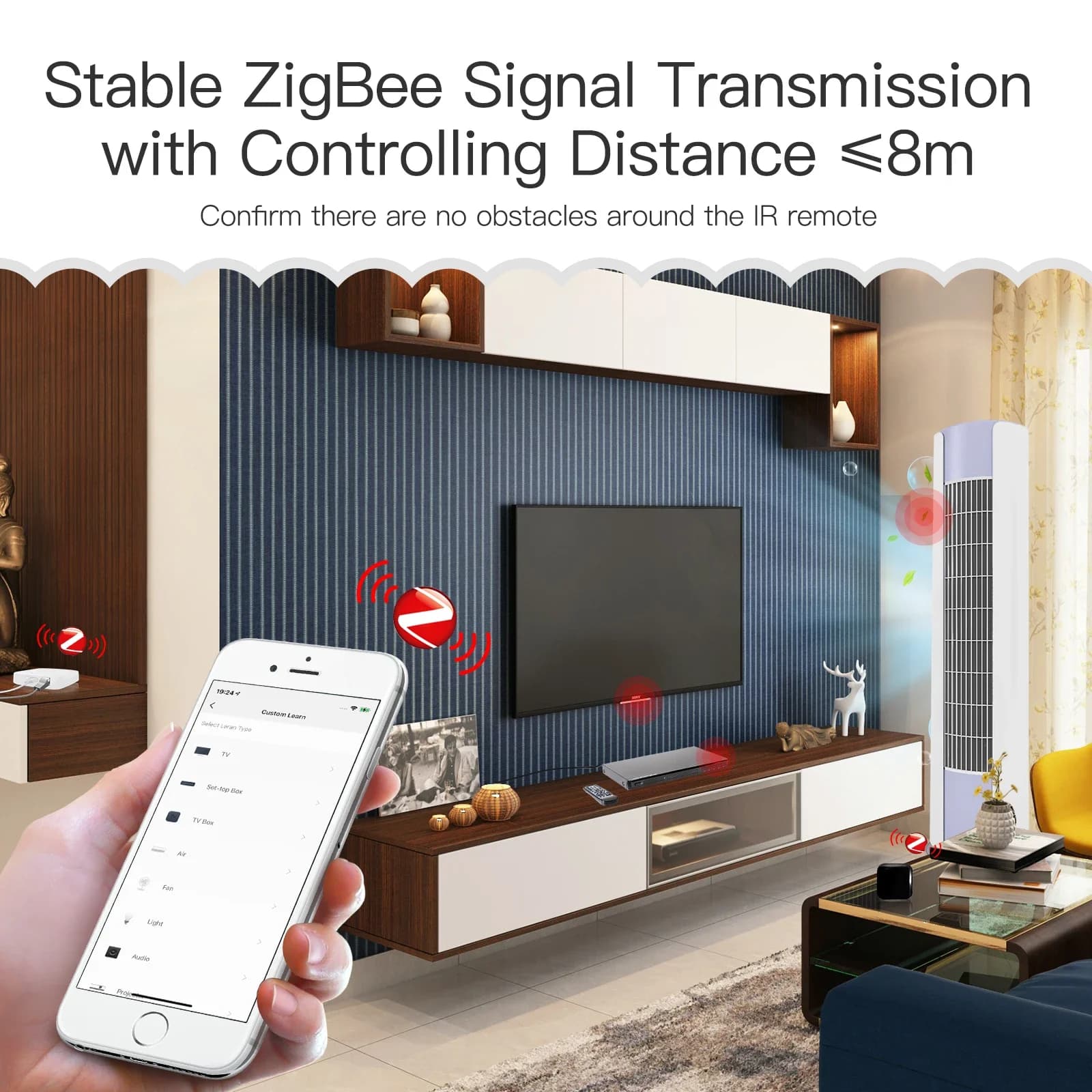 MOES Tuya ZigBee télécommande IR intelligente télécommande infrarouge universelle pour maison intell