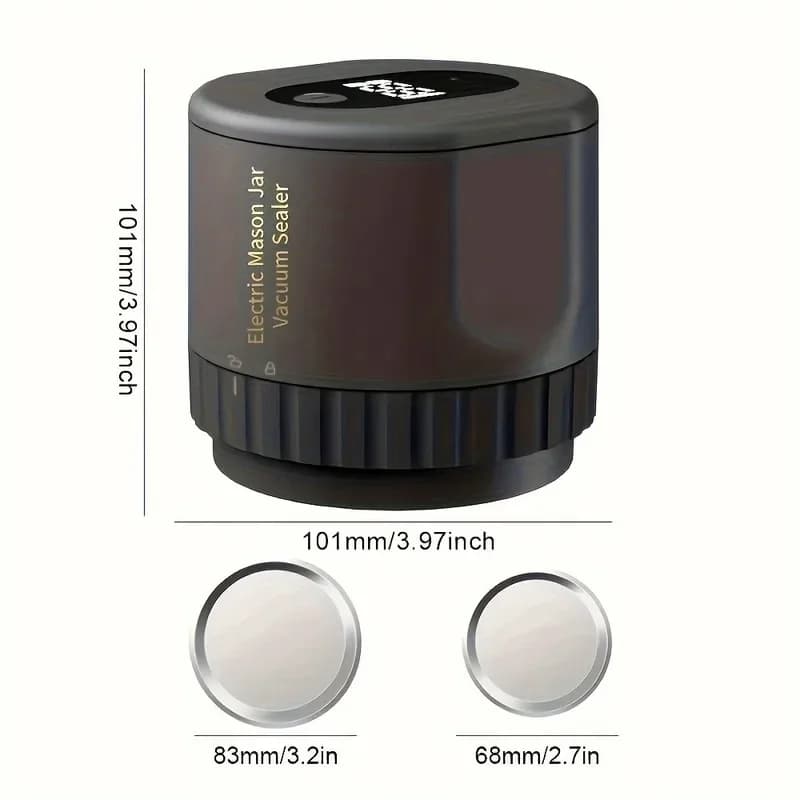Kit de scellage sous vide électrique pour bocaux Mason, sans fil, pour bocaux Mason, Fermentation à 