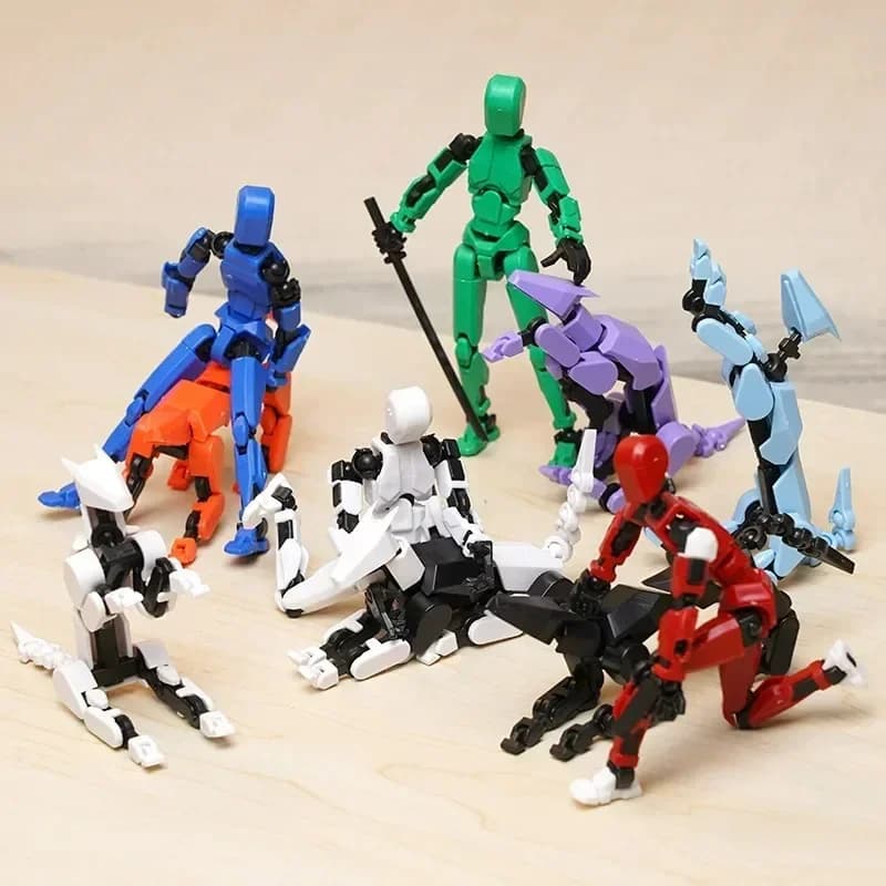 Bricolage lumineux T13 multi-articulé mobile Shapeshift Robot 3D imprimé Mannequin chanceux robot et