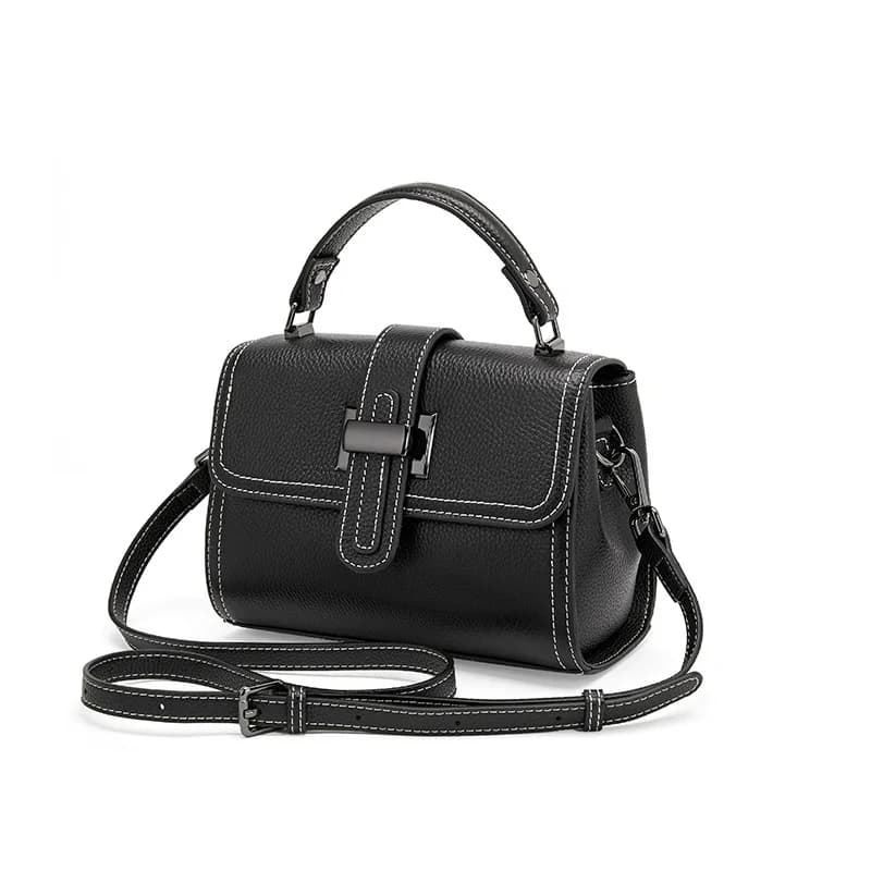 Sac messager en cuir véritable pour femme, sac à main décontracté, cuir de vache, tout assressenti, 