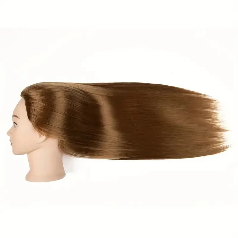 Tête de mannequin de 24 pouces, tête de poupée de pratique de mannequin de cosmétologie de maquillag