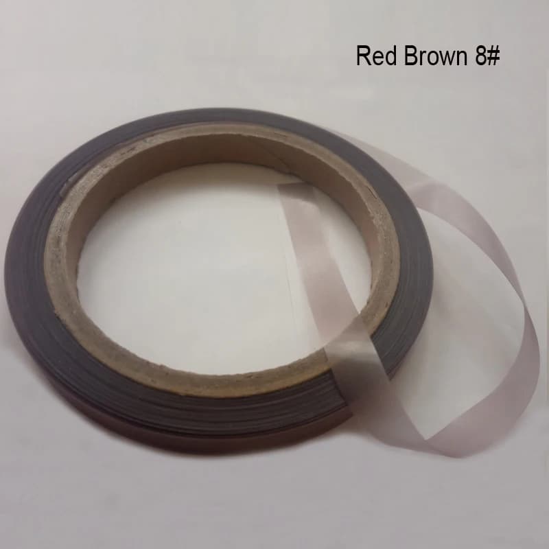Bande de colle PU peau/noir/marron 1.0cm, pour Extension de cheveux, fabrication de tissus PU plus f