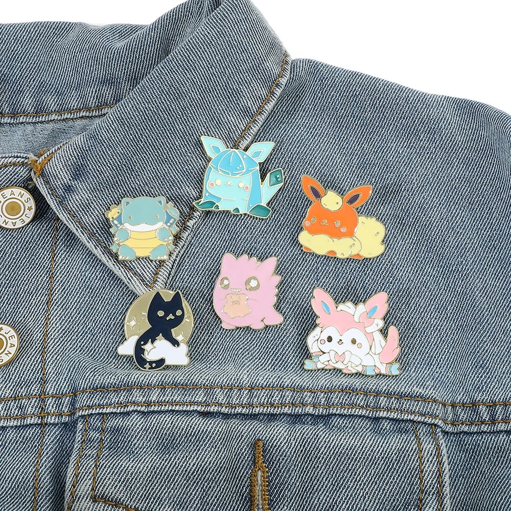 Épingles en émail Gengar Squirtle, badges et broches pour veste et sac à dos, accessoires pour femme