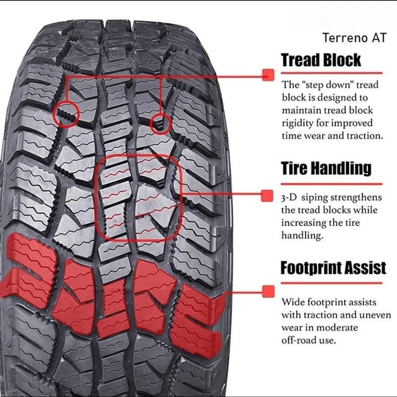 Lot de 4 pneus toutes saisons SUV Terreno A/T 235/75R15 109S XL Extra Charge 235/75/15 (pneu uniquem