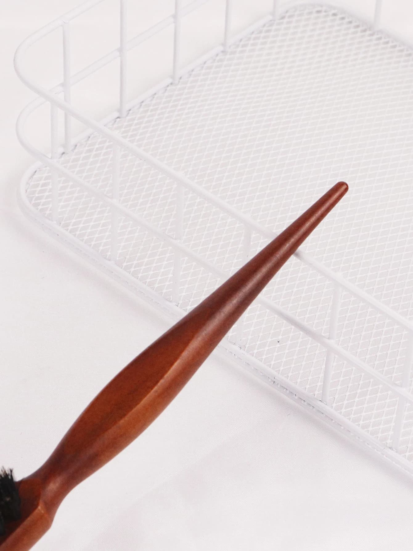Peigne professionnel à ligne fine, brosse à cheveux à déchirer le dos, manche en bois moelleux, peig