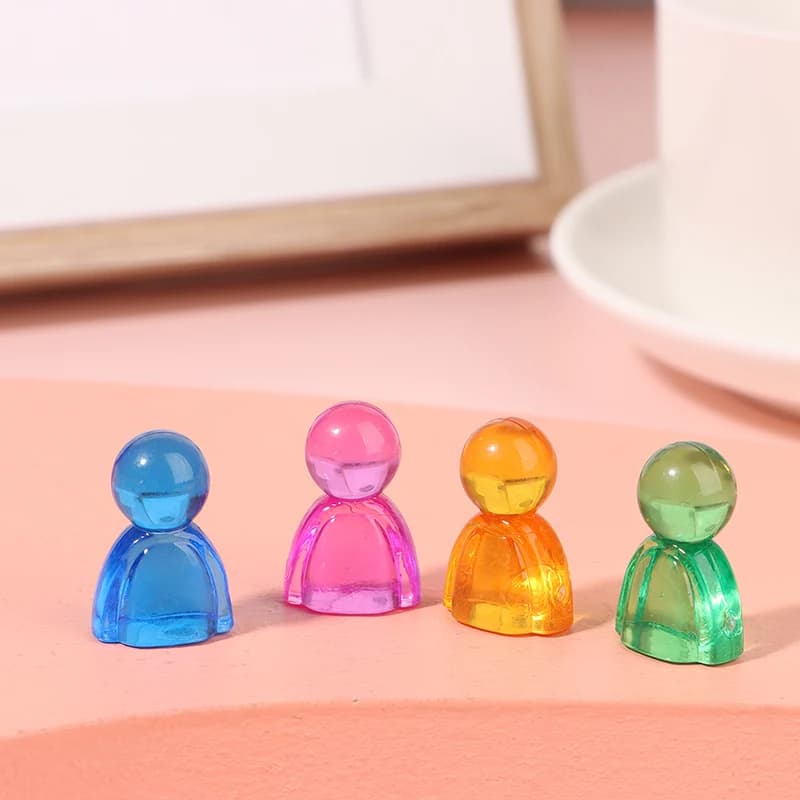 Marqueurs colorés en acrylique pour jeu de société, 20 pièces de 24x16x12mm, accessoires explorez ec