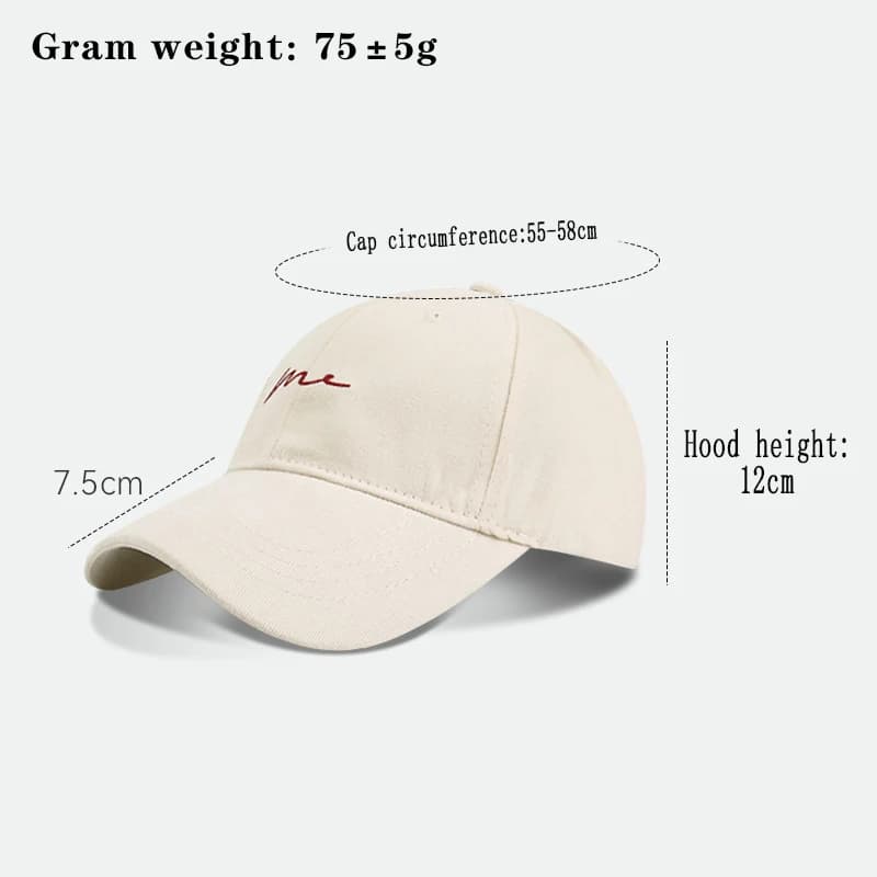 Casquette de baseball brodée avec lettres rétro, chapeau en langue de canard à grande tête, sports d