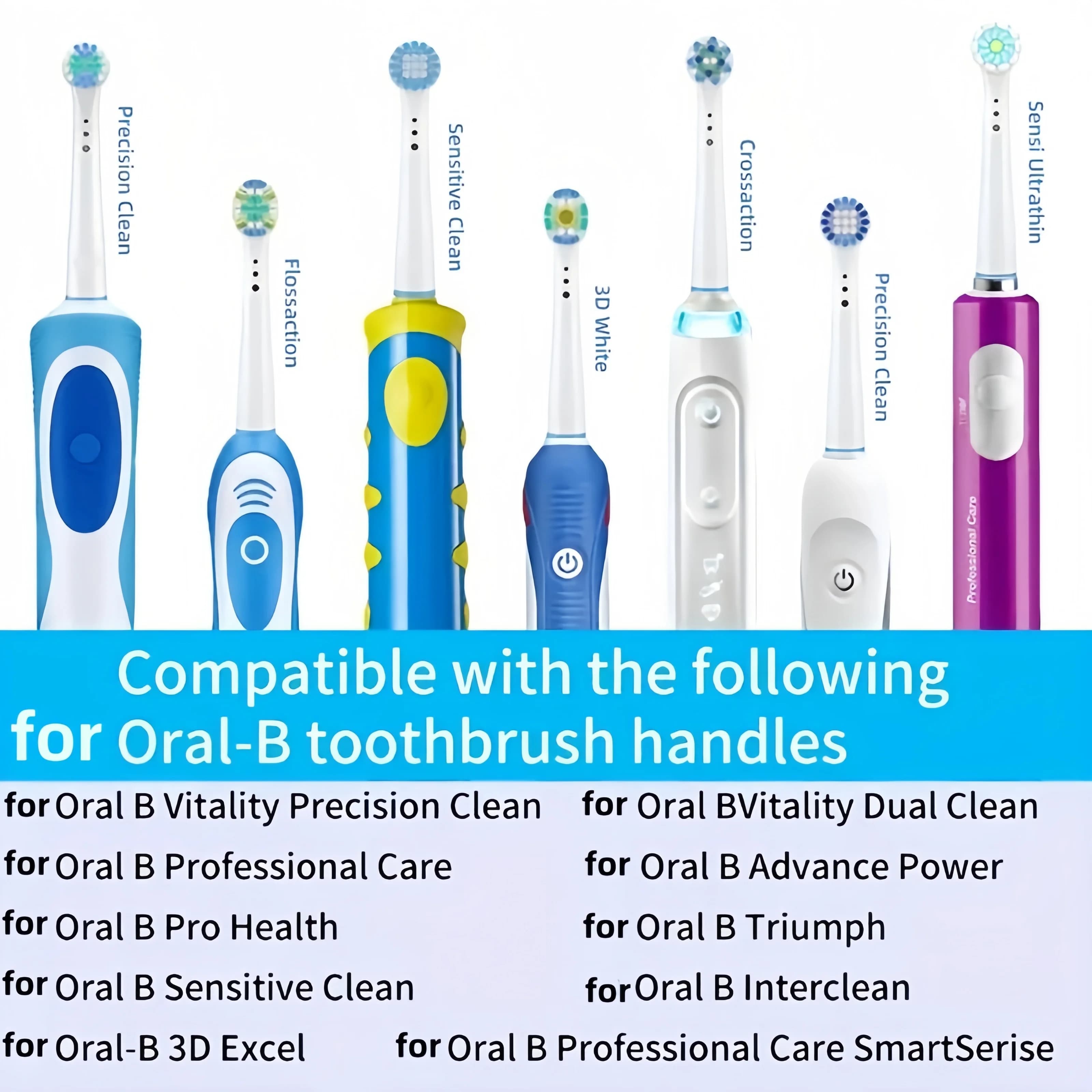 Têtes de brosse à dents de rechange, compatibles avec Oral-B Braun, électrique professionnelle, 4/12