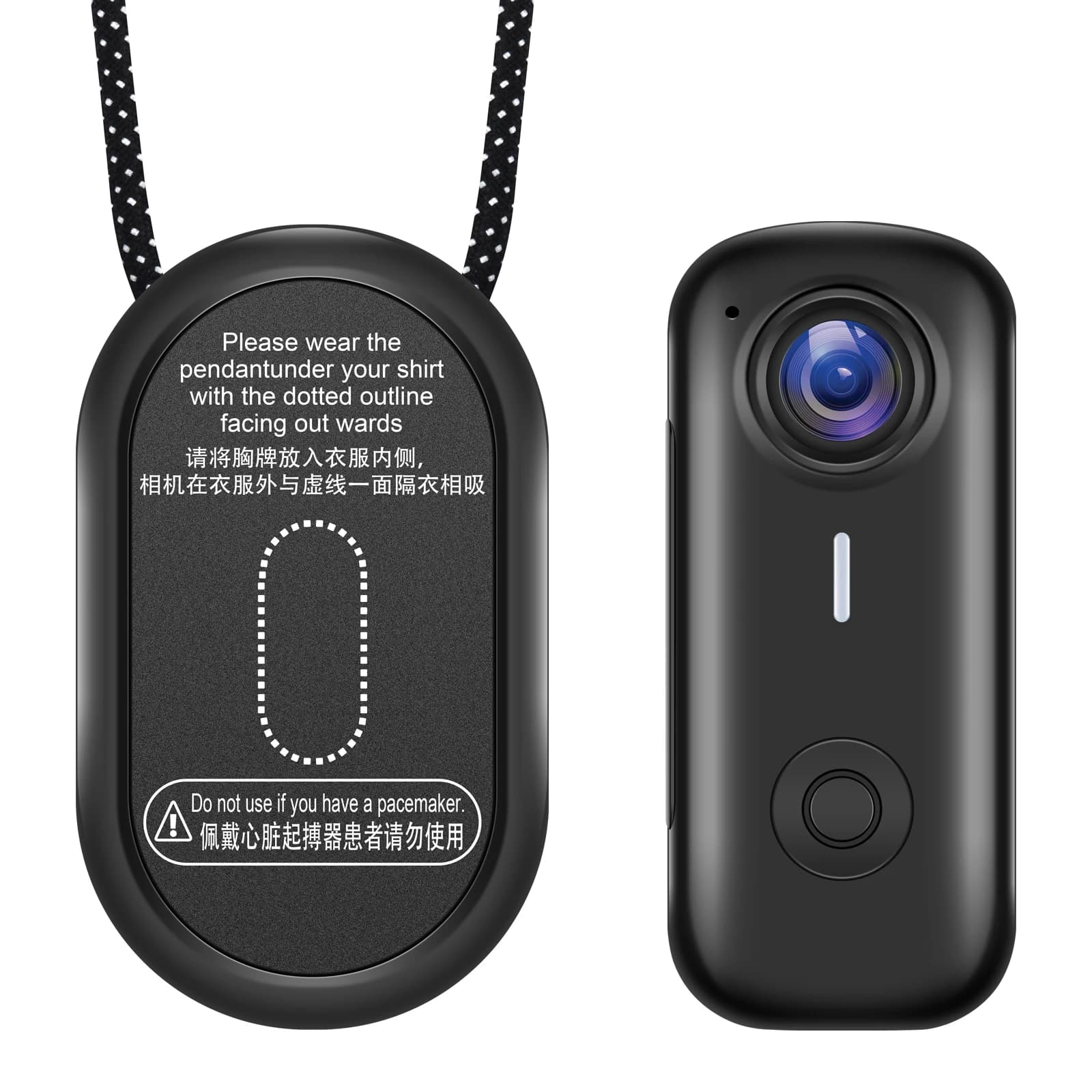 Mini caméra d'action magnétique pour le pouce 120 °   Caméra grand angle intelligente anti-trembleme