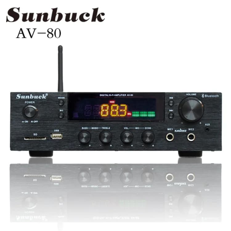 Sunbuck AV-80/298BT 2000W amplificateurs stéréo Bluetooth amplificateur HiFi professionnel haute pui