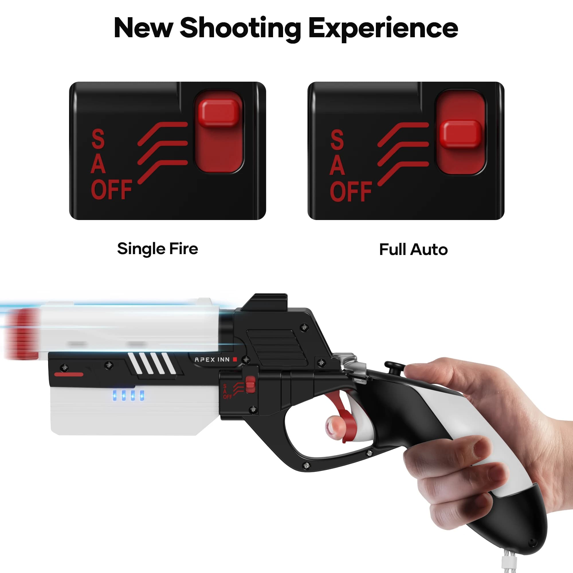APEXINNO contrôleurs pistolet Stock couverture pour Meta Quest 3 VR contrôleur électrique pistolet p