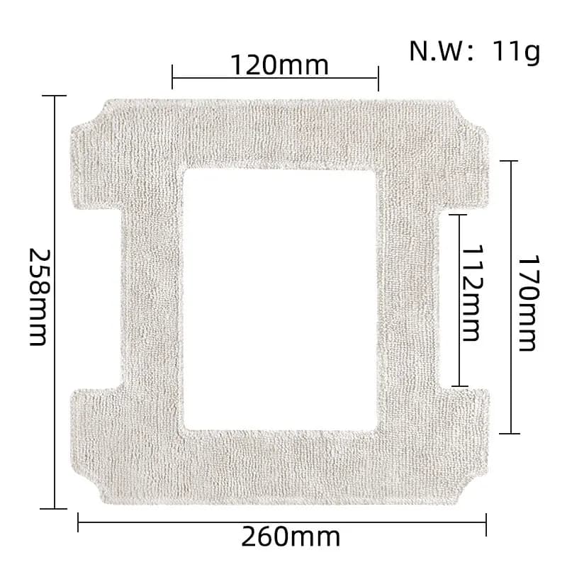 Convient pour (ECcovacs WIBOT W1 PRO) nettoyeur de vitres remplacement vadrouille tissus chiffon vad