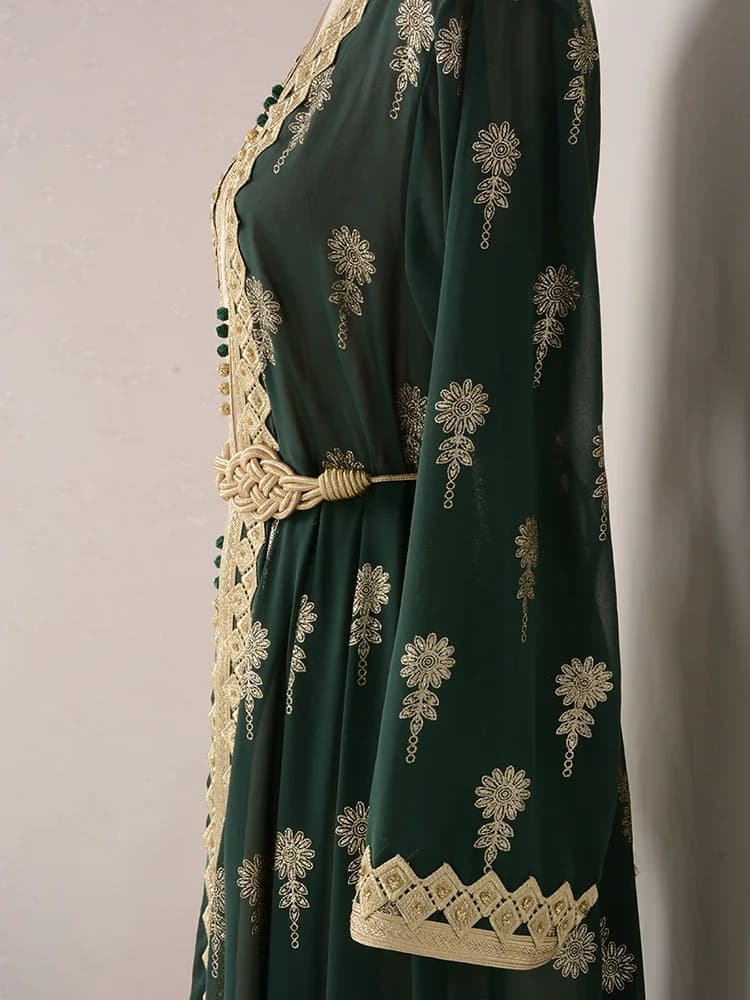Caftan traditionnel algérien Takchita pour femmes, caftan turc, soirée, dubaï, robe arabe marocaine,