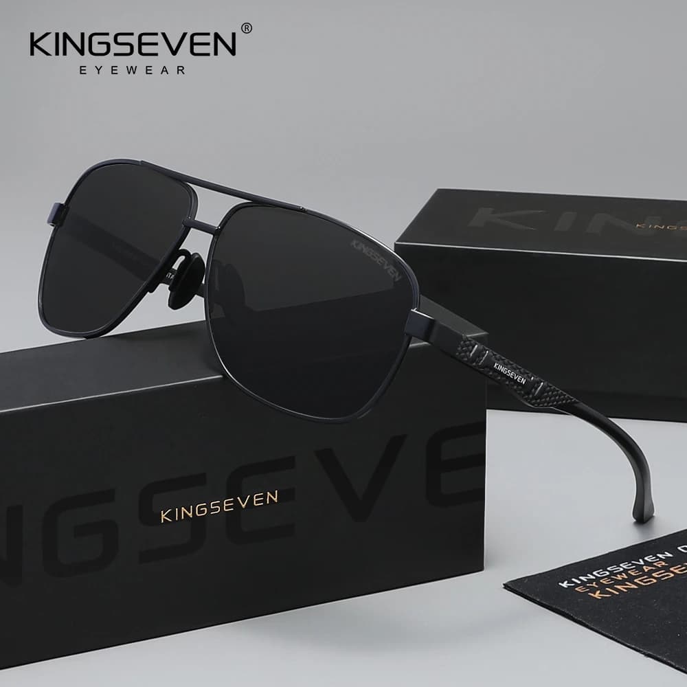 KINGSEVEN – lunettes de soleil classiques pour hommes et femmes, polarisées UV400, rétro, à la mode,