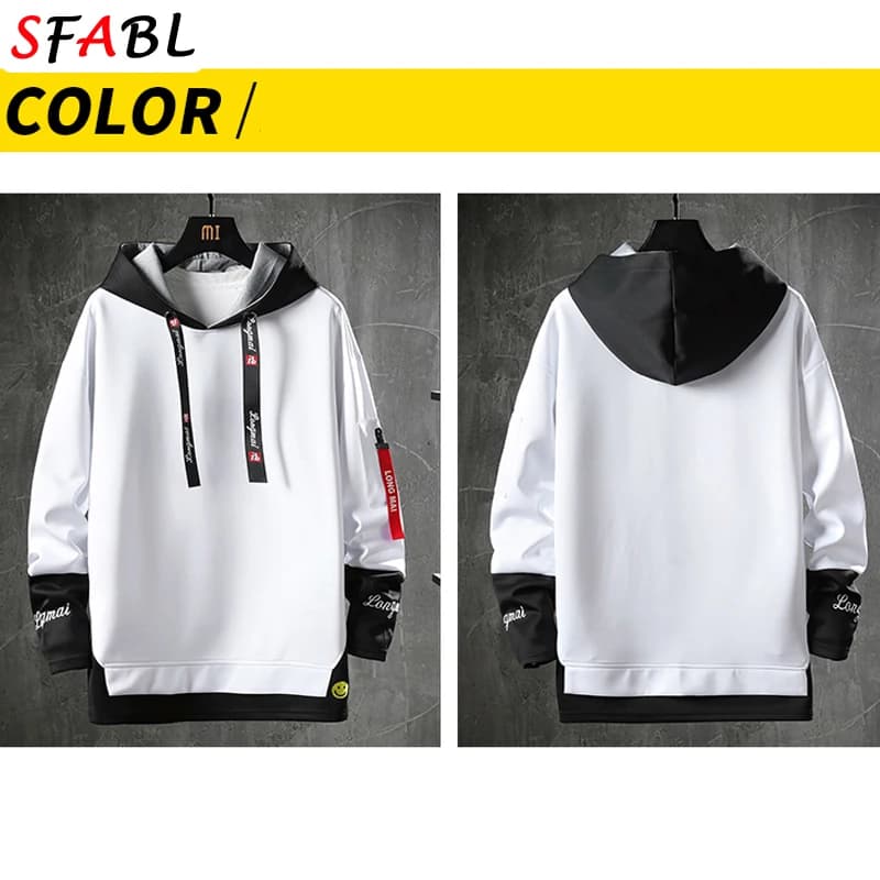 Nouvelle mode hommes sweats à capuche Hip Hop à capuche hommes sweats hommes haut Streetwear décontr