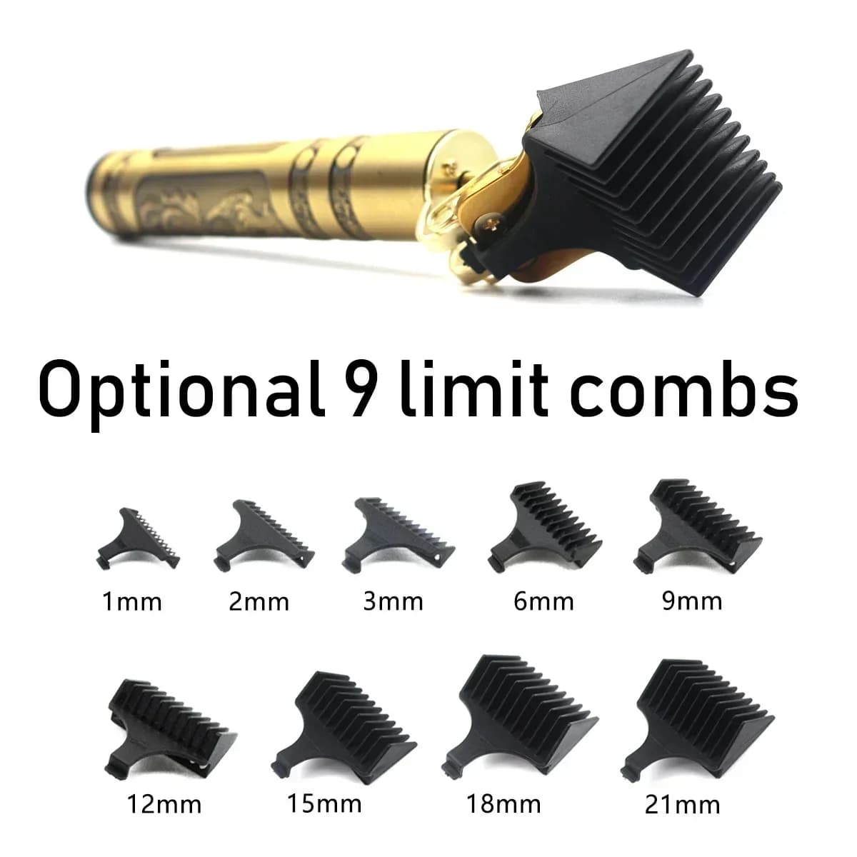 Tondeuse à cheveux professionnelle T9, corps en métal, tondeuse à barbe pour hommes, lame en acier i