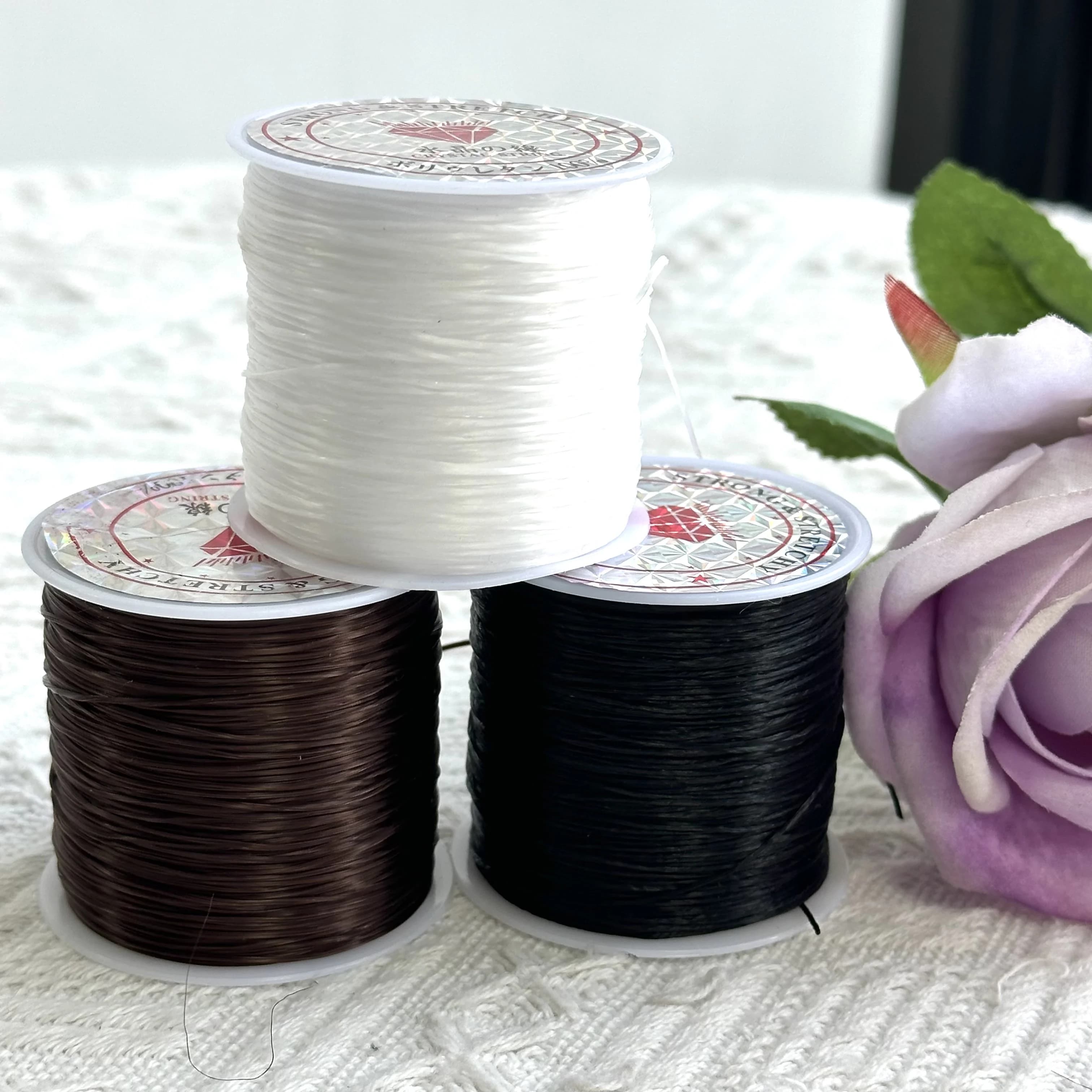 Filet à cheveux pour perruque, fil de coton à coudre, trame d'extension de cheveux, fil de tissage, 