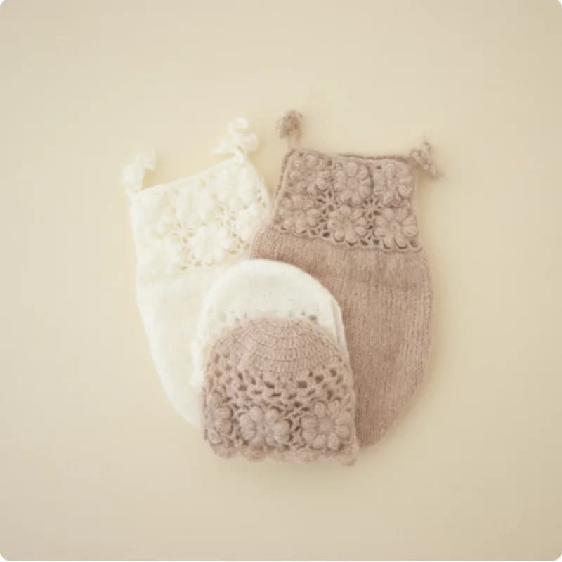 Barboteuse en mohair pour bébé, accessoires de photographie pour nouveau-nés, vêtements photo faits 