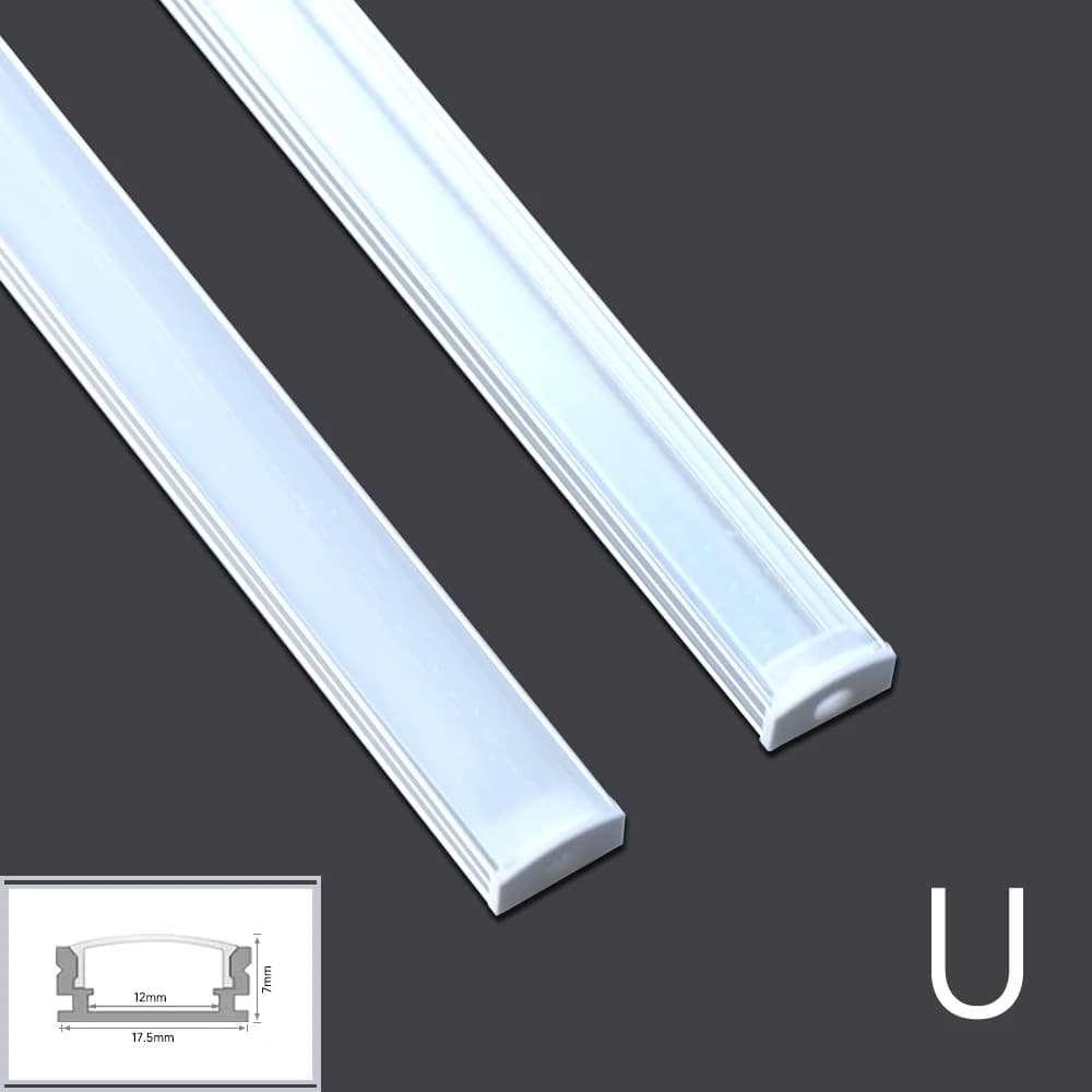 1-28 pcs/Lot perfil aluminium led coin profil en aluminium support de canal pour bande lumineuse LED