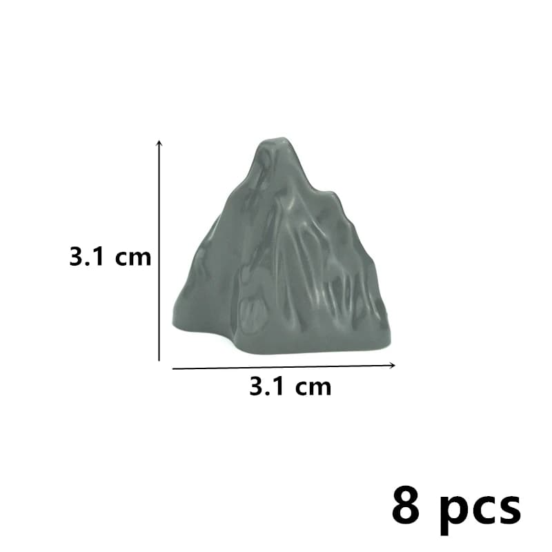 Pièces d'accessoires de montagne de ville, maison de jardin, blocs de construction, modèle de roche,