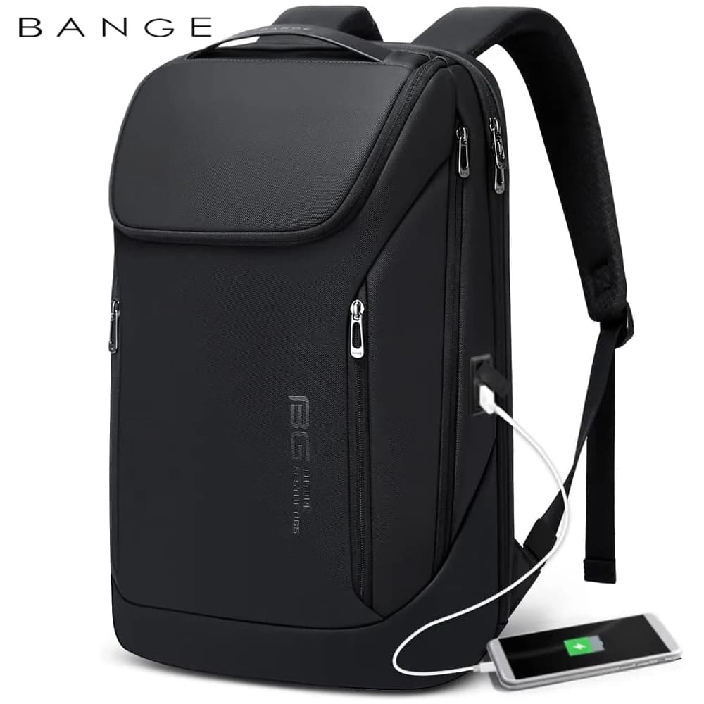BANGE affaires sacs à dos ordinateur portable 15.6 pouces multifonctionnel étanche grande capacité t