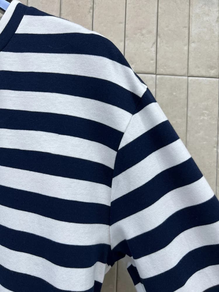Pulls en coton tricoté rayés décontractés pour femme, col rond, manches longues, coupe ample, style 