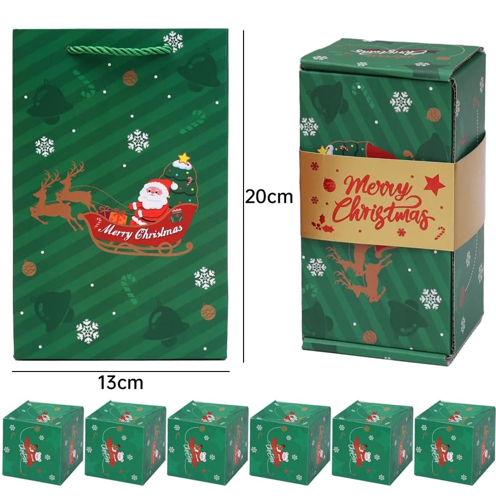 Boîtes en papier pliantes bricolage, boîte-cadeau de Noël, argent pop-up, anniversaire, surprise de 