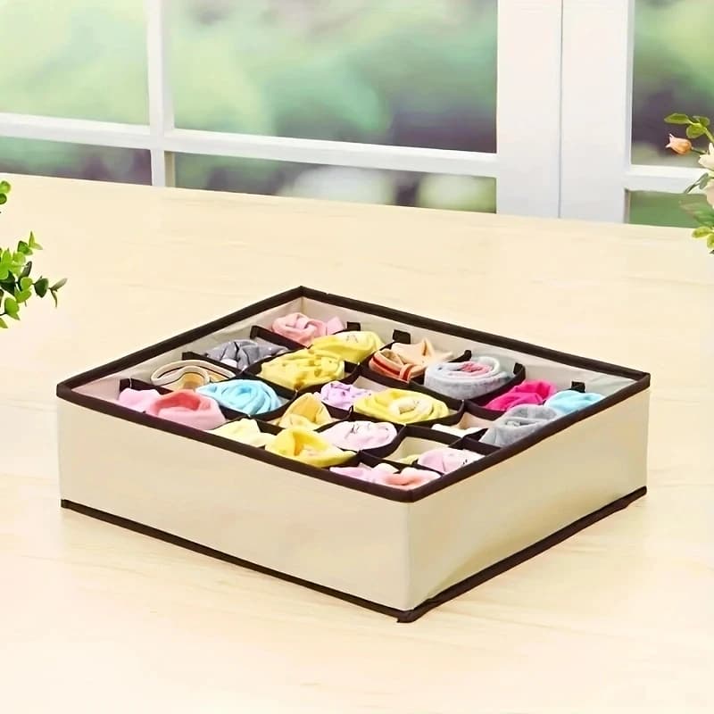 Dox de rangement de sous-vêtements 4 pièces, séparateur de rangement de sous-vêtements chaussettes, 
