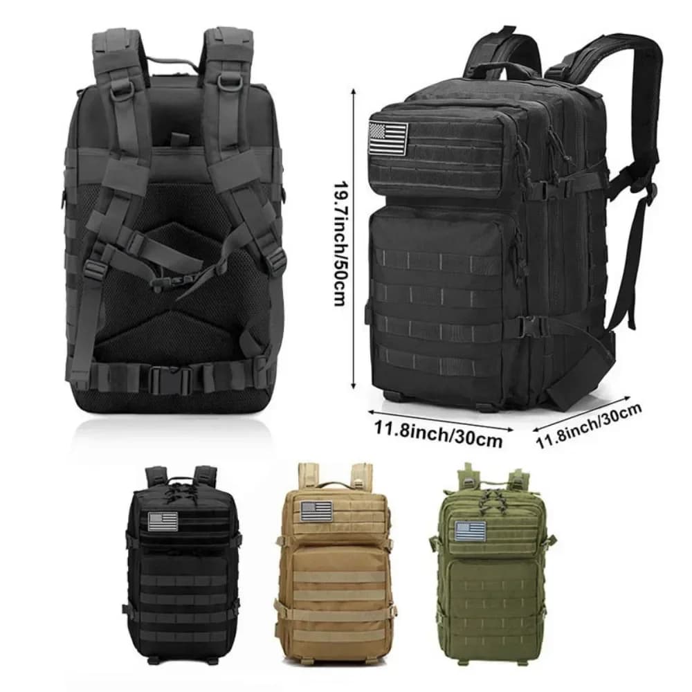 60L armée militaire tactique sac à dos hommes voyage grande capacité sacs à dos hommes étanche Sport