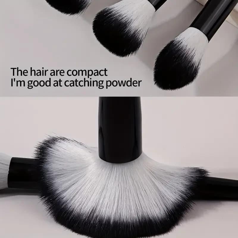 Ensemble de pinceaux de maquillage, 13 pièces, doux et moelleux, ombre à paupières, fond de teint, B