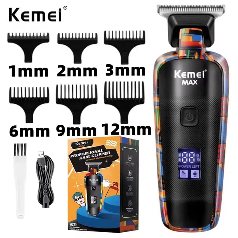 Kemei KM-MAX5090 tondeuse à cheveux électrique multifonctionnelle maison tondeuse à cheveux impressi