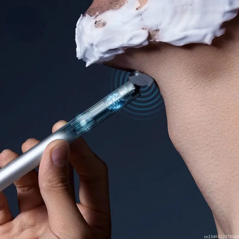 Youpin-Rasoir automatique intégré pour hommes, couteau à choc intelligent, rasage inductif, étanche 