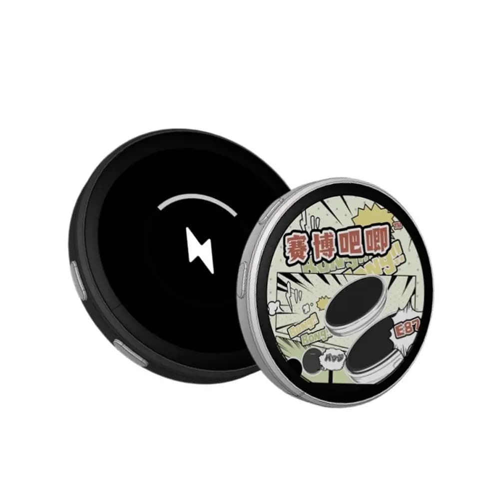 Badge électronique d'anime avec écran tactile LED de 1,7 pouce, cadre photo tactile avec lecture vid