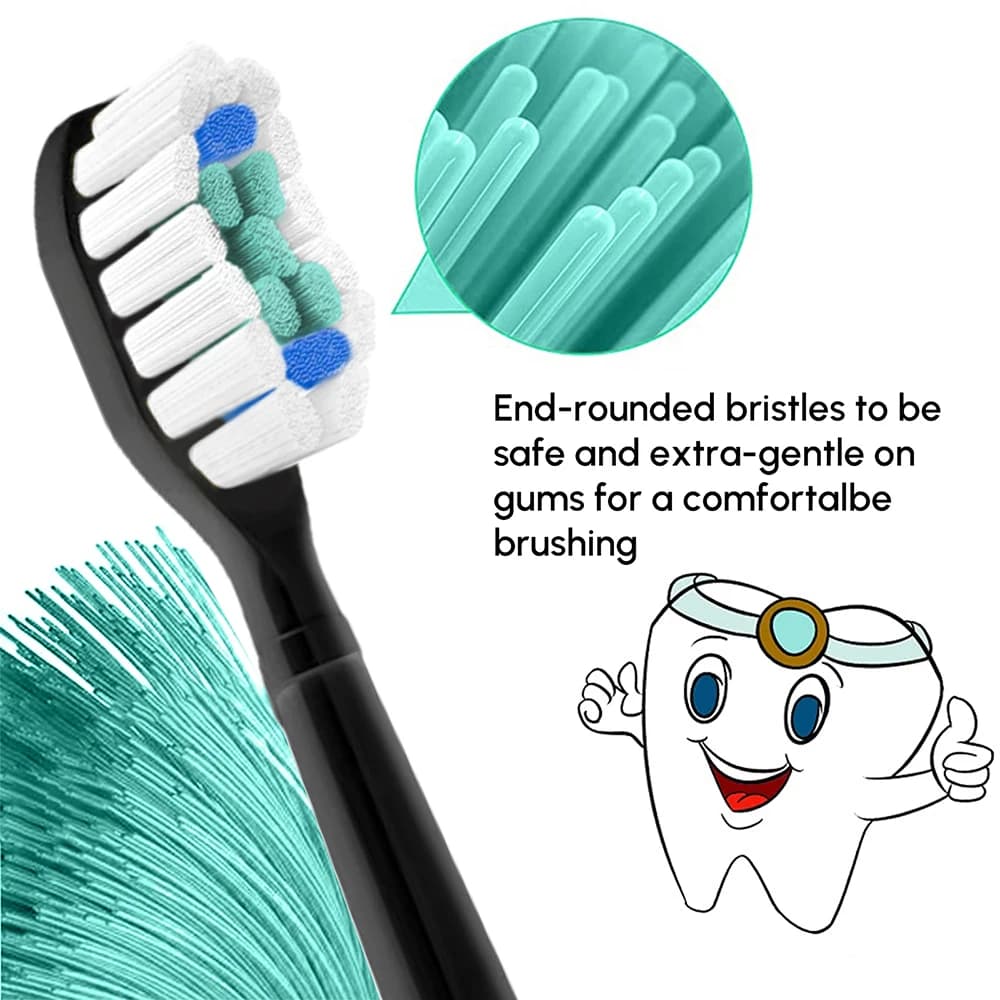 Compatible with Philips Sonicare Electric Toothbrush Replacement Toothbrush Heads, Diamond Clean Bru