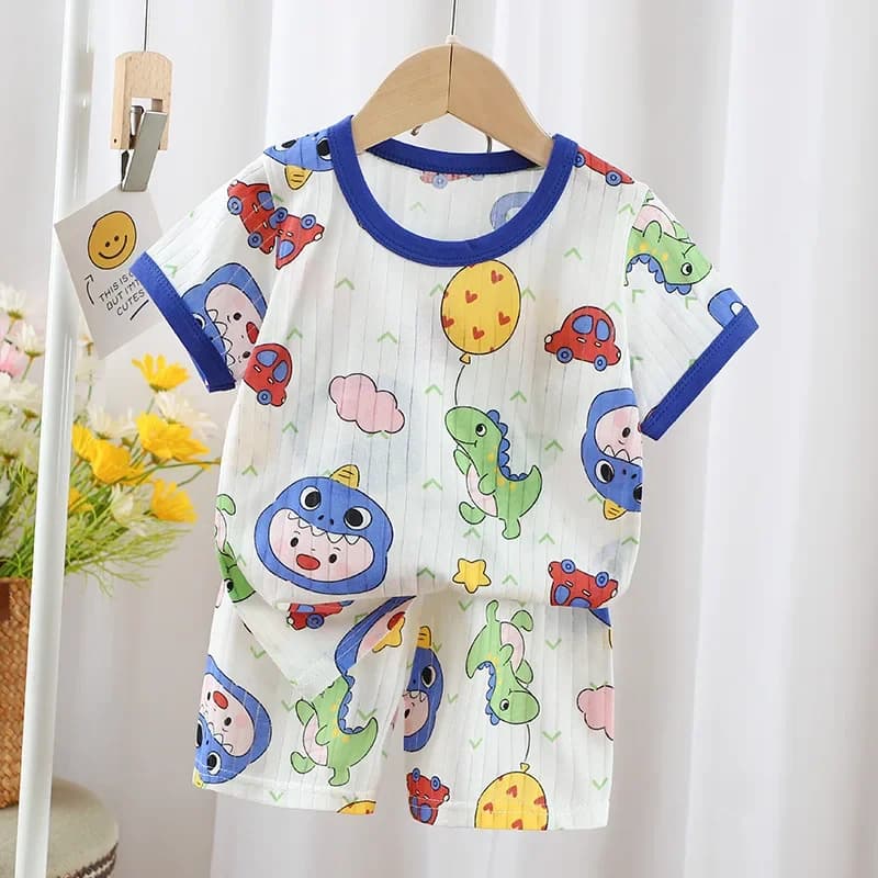 Vêtements d'été pour enfants, ensemble short à manches courtes, t-shirts pour bébés garçons et fille