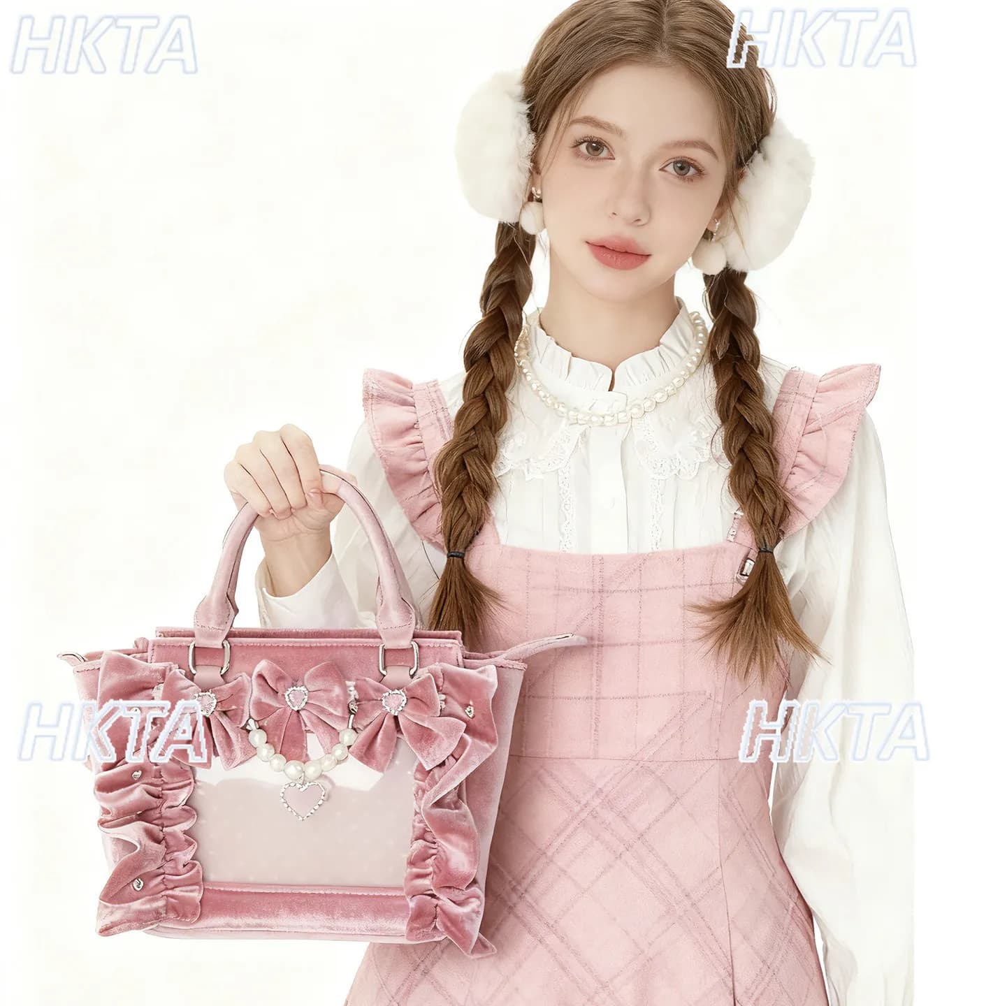 Élégant élégant velours perle arc strass plissé douleur sac hiver nouveau magnifique doux dentelle p