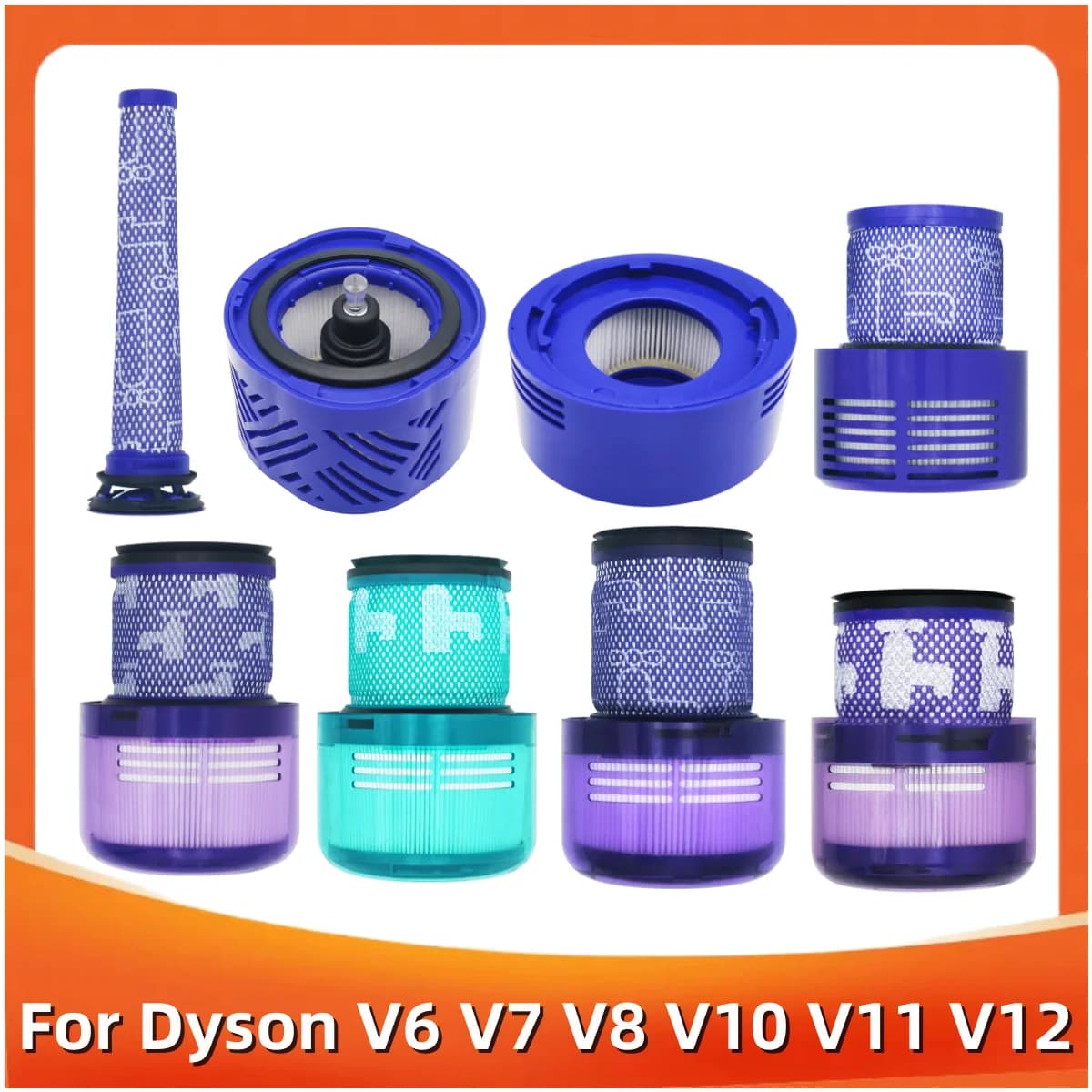 Filtre à poussière HEPA pour aspirateur à main sans fil Dyson V6 V7 V8 V10 V11 V12 SV12 SV14 SV18 Sl