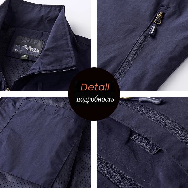 Nouveau printemps hommes en plein air gilets décontractés hommes été imperméable respirant pêche gil