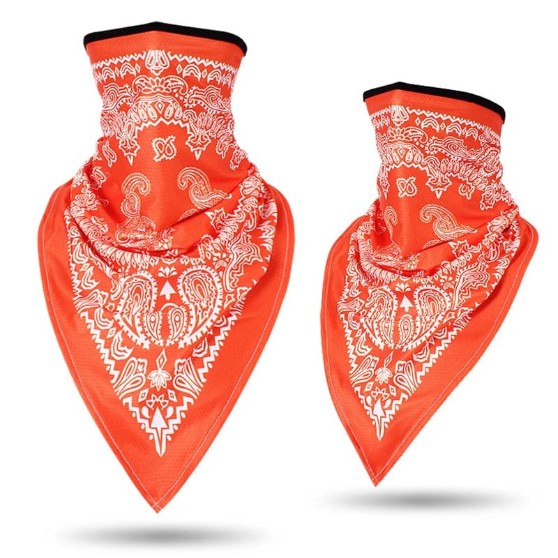 Masque bandana Paisley pour hommes et femmes, couvre-visage rond Triangle, écharpe tube de ski, pêch