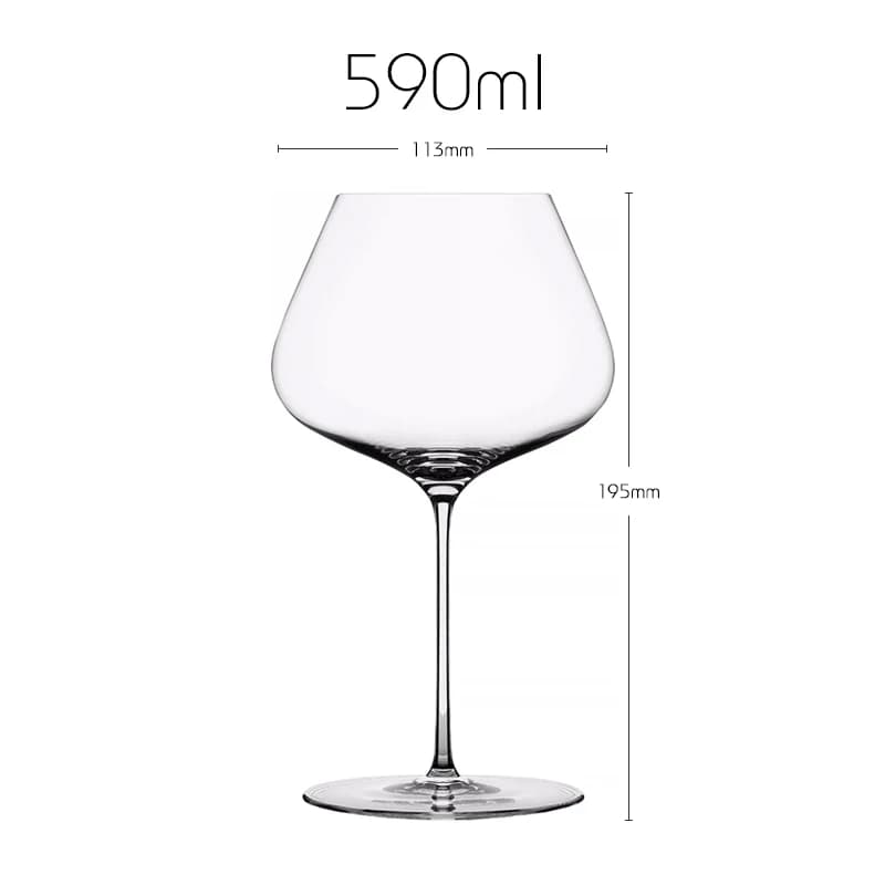 JINYOUJIA Nouveau modèle 590ml Verre à vin blanc Chardonnay en cristal de luxe fait main Qualité sup