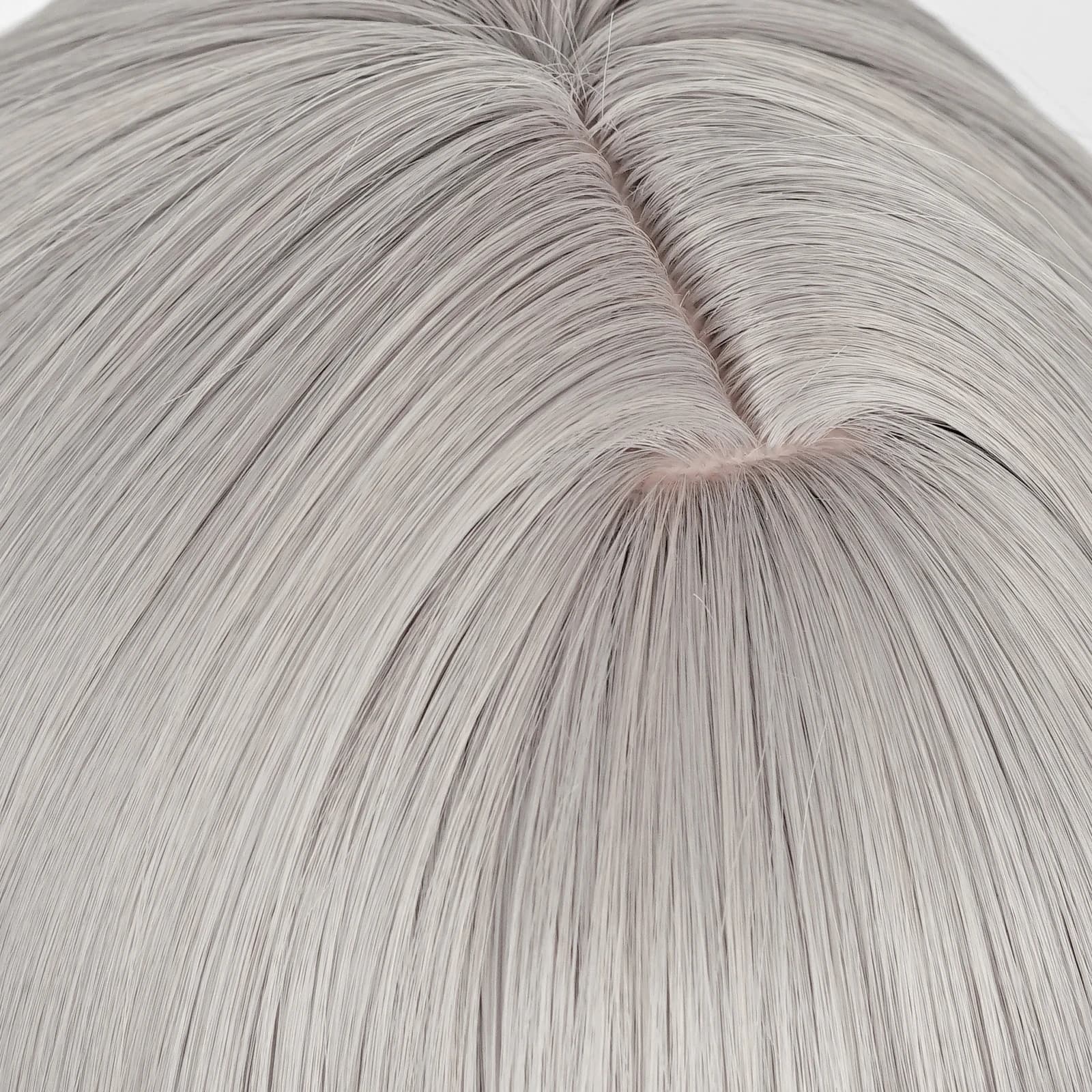 Perruque synthétique grise longue et lisse pour femmes, perruque moelleuse résistante à la chaleur p