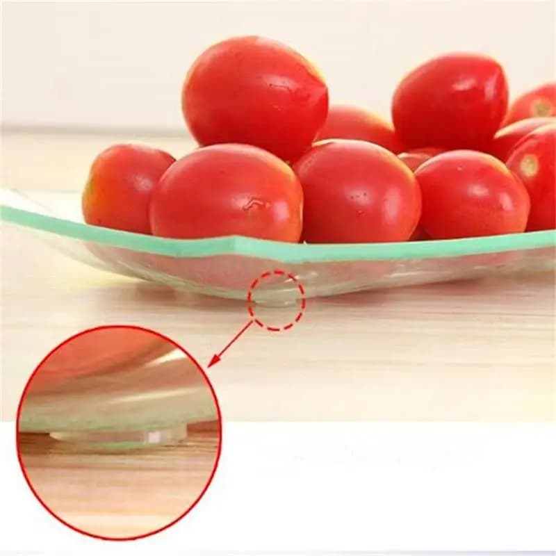 Pare-chocs rond en caoutchouc de Silicone auto-adhésif, doux, Transparent, noir, antidérapant, amort
