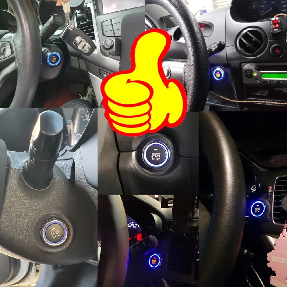 Système de bouton de démarrage, alarme de voiture avec démarrage automatique, verrouillage central u