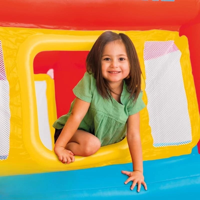 Maison gonflable de rebond de trampoline Jump-O-Lene avec porte et filet rampants-jeu gonflable gonf